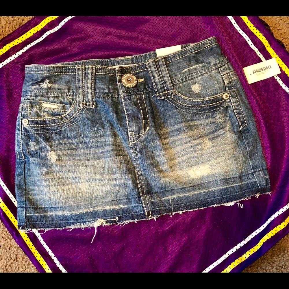 Aeropostale blue-jean mini skirt